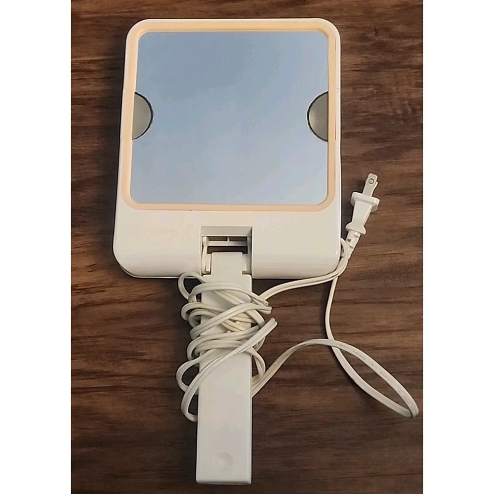 Vintage Jheri Redding II Mirror Double Sided Lights Up Portable Travel